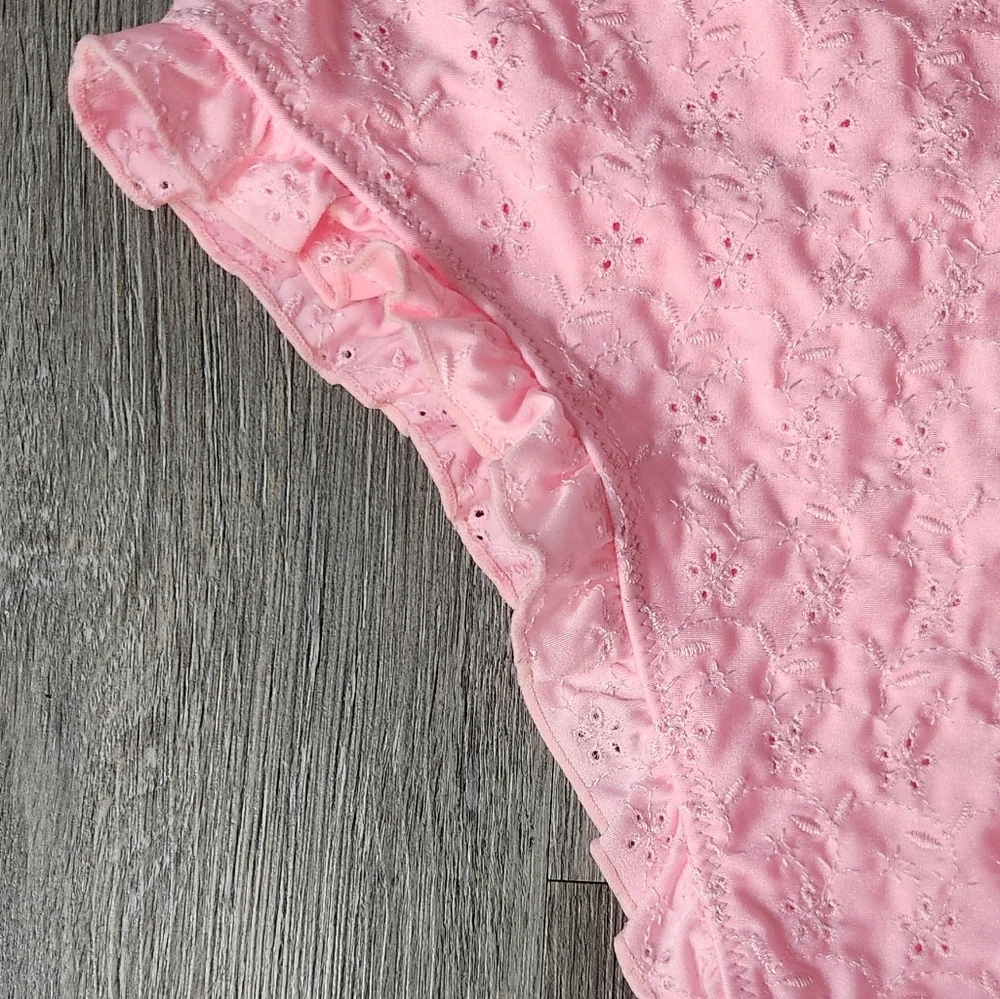 New!Frankie's Bikinis Lucia‎ Eyelet One Piece Swimsuit